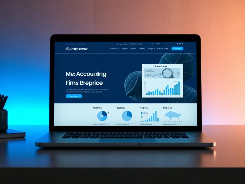 Accounting website design for Accounting Website Example