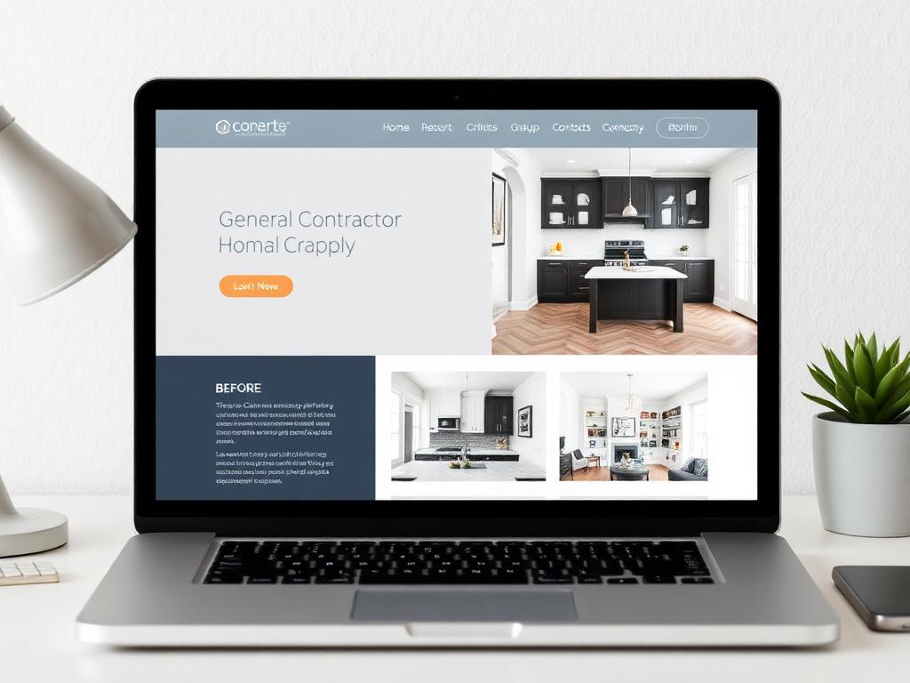 Contractors website design for Contractor Website Example