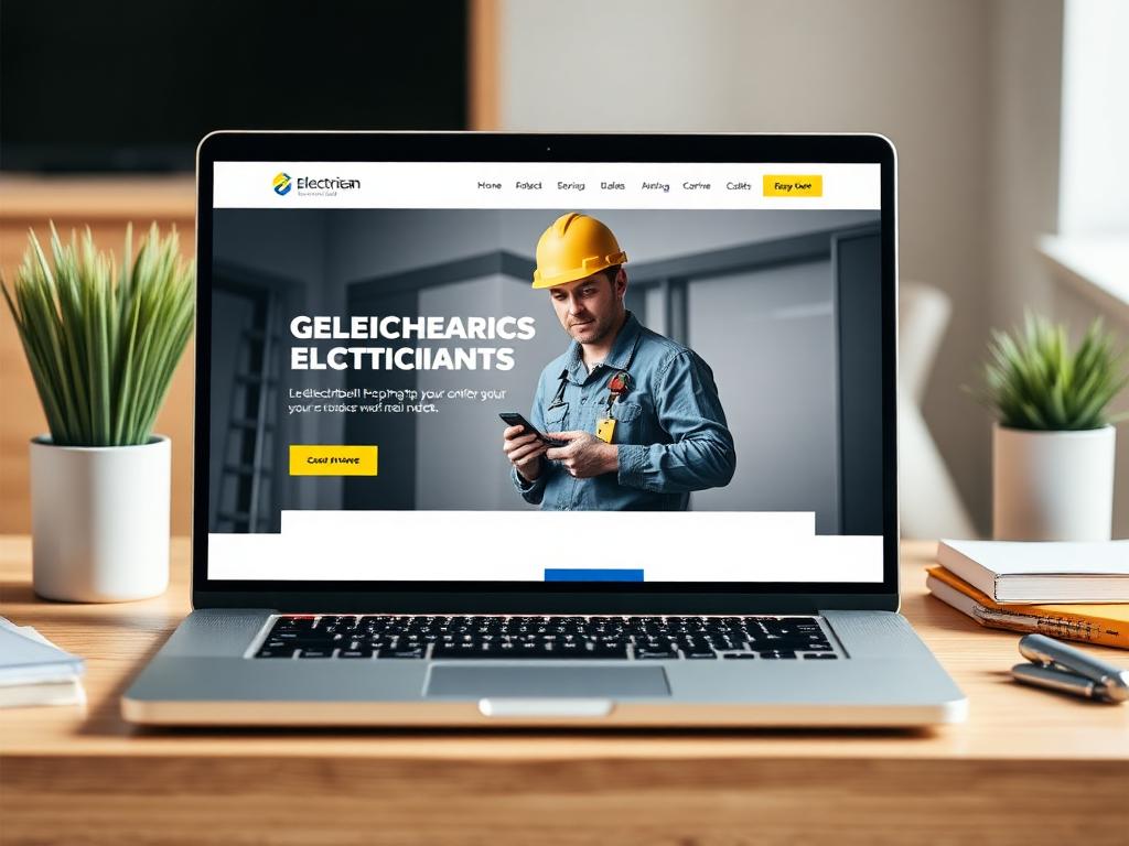 Electricians website design for Electrician Website Example