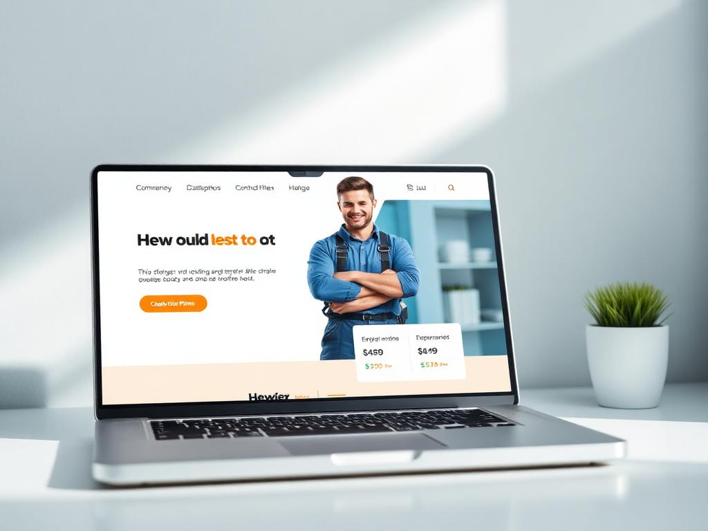 HVAC website design for HVAC Website Example
