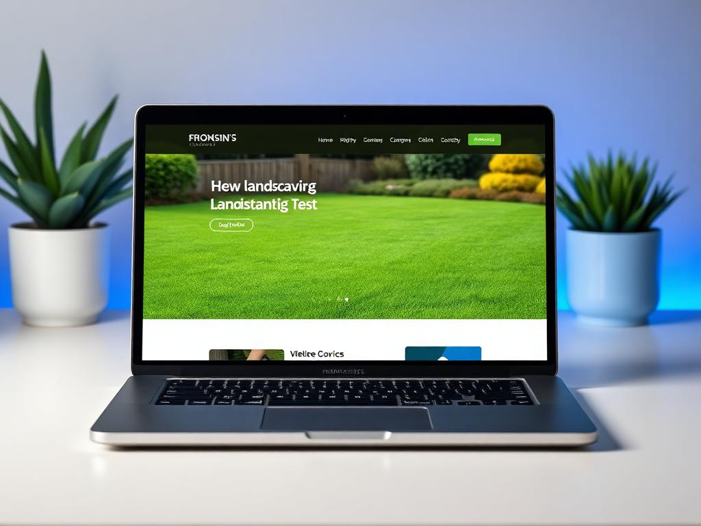 Landscaping website design for Landscaping Website Example
