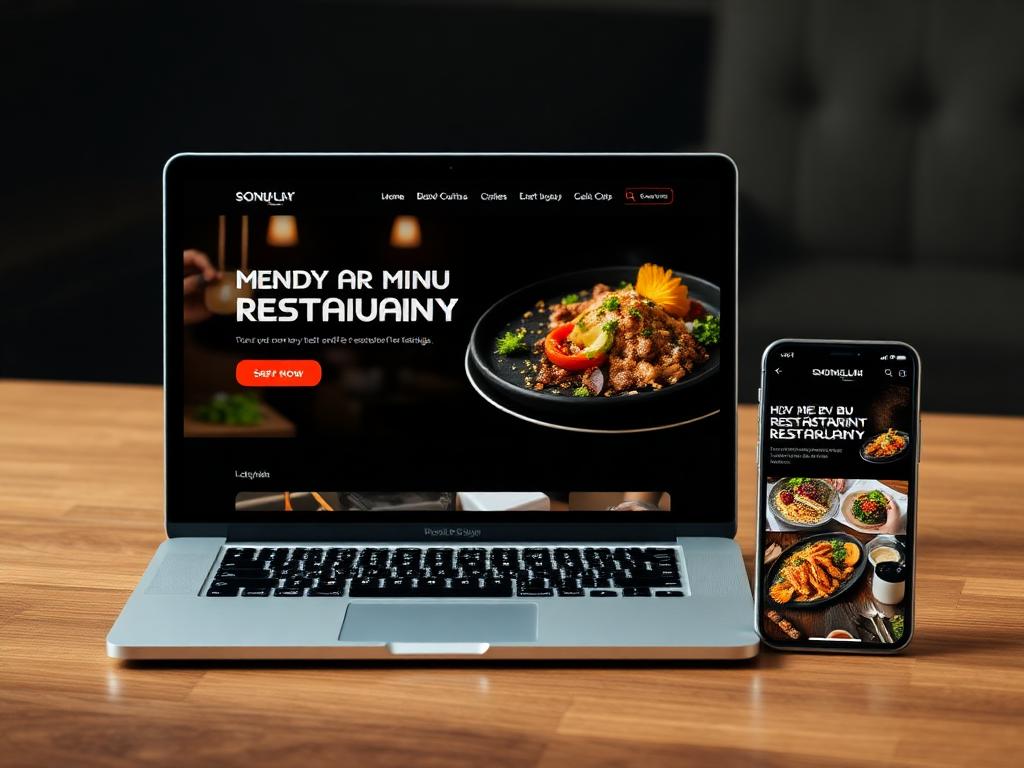 Restaurants website design for Restaurant Website Example